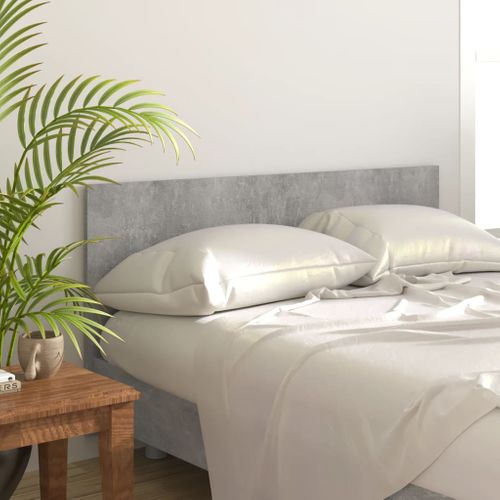 Tête De Lit Gris Béton 160 X 1,5 X 80 Cm Bois Contreplaqué Design Classique