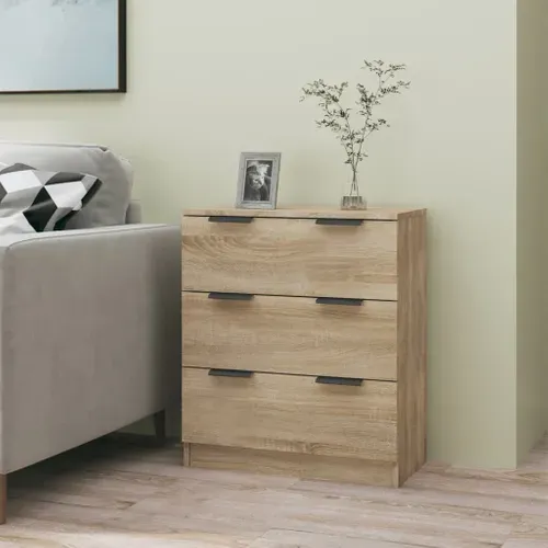 Buffet Chêne Sonoma 60x30x70 Cm Bois Contreplaqué