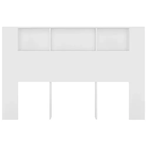 Armoire De Tête De Lit Blanc 160x18,5x104,5 Cm