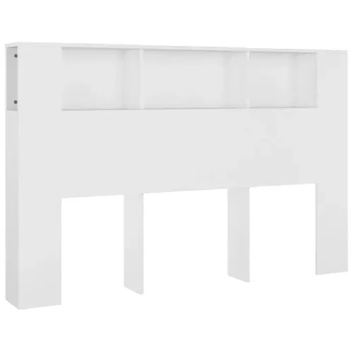 Armoire De Tête De Lit Blanc 160x18,5x104,5 Cm