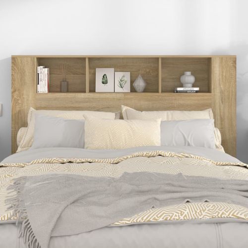 Armoire De Tête De Lit Chêne Sonoma 160x18,5x104,5 Cm