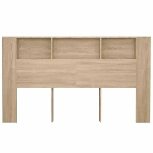 Table De Chevet 180x18,5x104,5 Cm Chêne Sonoma Avec Tiroirs Design Contemporain Pour Chambre