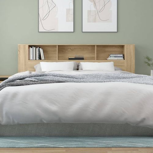 Armoire De Tête De Lit Chêne Sonoma 200x18,5x104,5 Cm