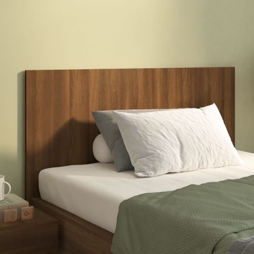 Tête De Lit Chêne Marron 120x1,5x80 Cm Bois Contreplaqué