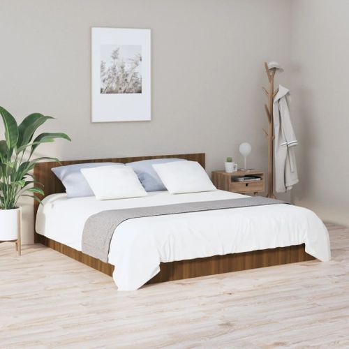 Tête De Lit Chêne Marron 200x1,5x80 Cm Bois Contreplaqué