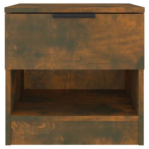 Table De Chevet Chêne Fumé Bois Contreplaqué