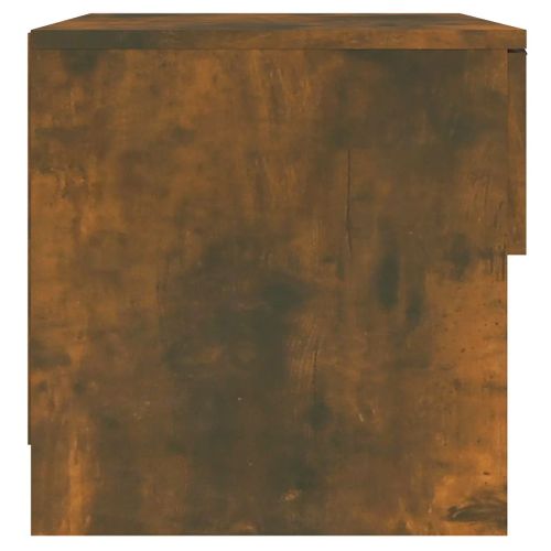 Table De Chevet Chêne Fumé Bois Contreplaqué