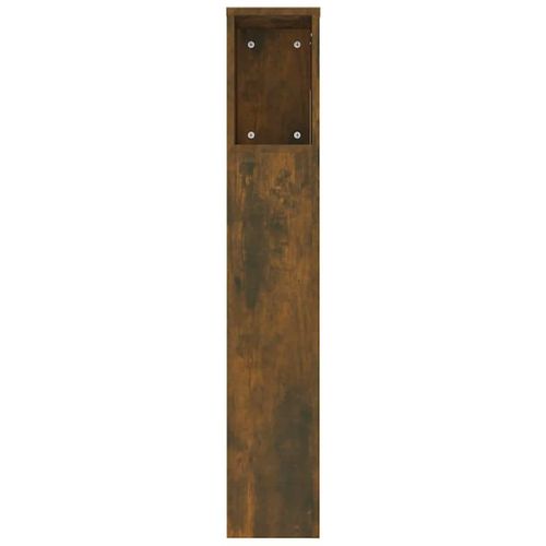 Armoire De Tête De Lit Chêne Fumé 220x18,5x104,5 Cm