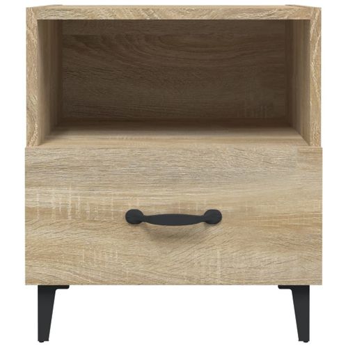 Tables De Chevet 2 Pièces Chêne Sonoma Bois Contreplaqué