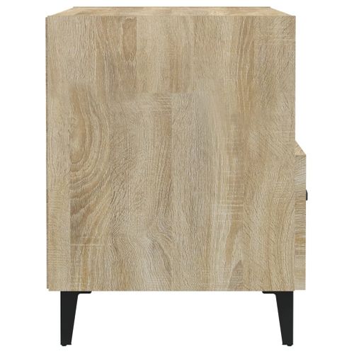 Tables De Chevet 2 Pièces Chêne Sonoma Bois Contreplaqué