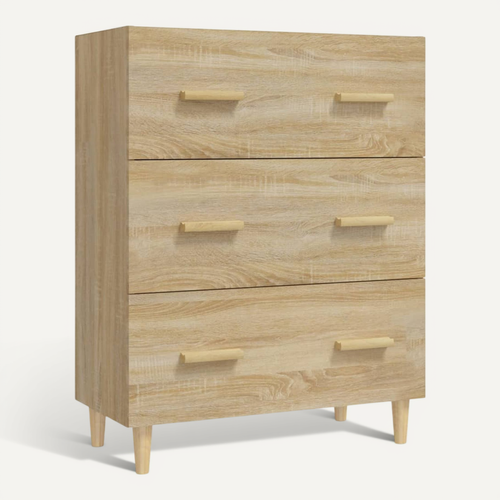 Buffet Chêne Sonoma 70x34x90 Cm Bois Contreplaqué