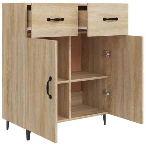 Buffet Chêne Sonoma 69,5x34x90 Cm Bois Contreplaqué