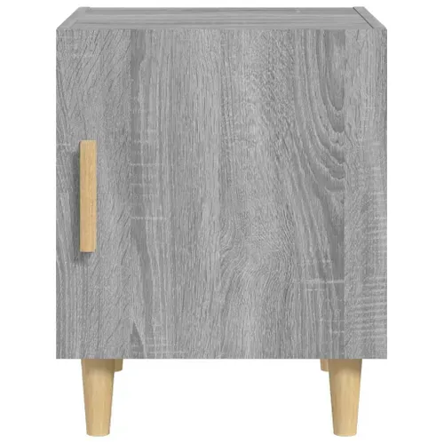 Tables De Chevet 2 Pièces Sonoma Gris Bois Contreplaqué