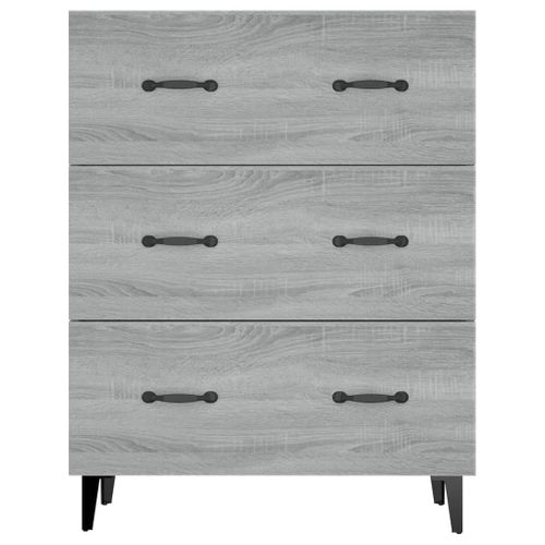 Buffet Sonoma Gris 69,5x34x90 Cm Bois Contreplaqué