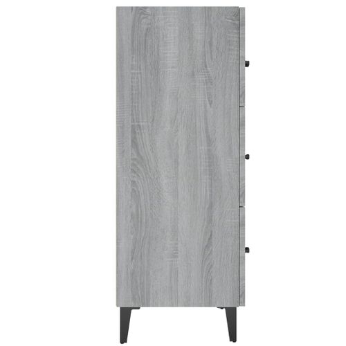 Buffet Sonoma Gris 69,5x34x90 Cm Bois Contreplaqué