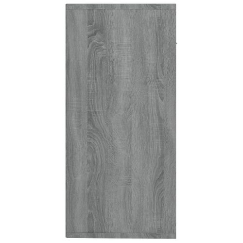 Buffet Gris Sonoma 88x30x65 Cm Avec 4 Tiroirs 2 Portes Meuble Rangement Salon