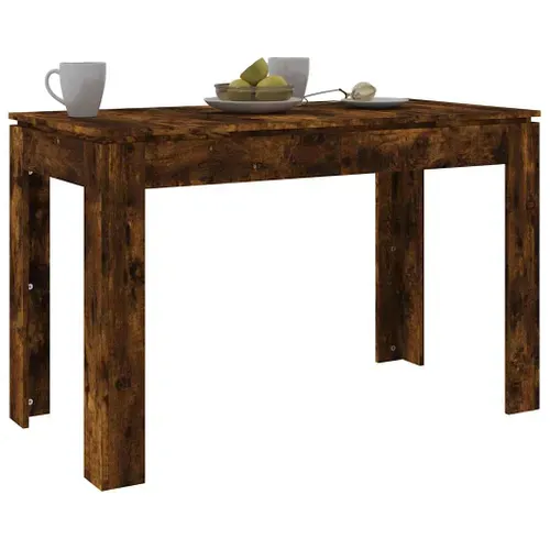 Table à Dîner Chêne Fumé 120x60x76 Cm Bois Contreplaqué
