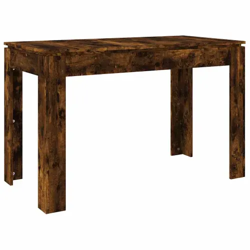 Table à Dîner Chêne Fumé 120x60x76 Cm Bois Contreplaqué