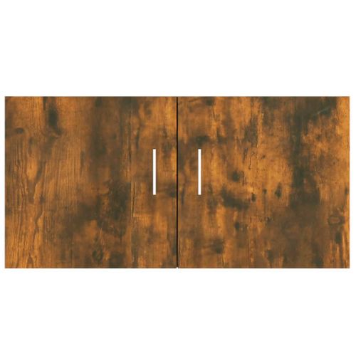 Armoire Murale Chêne Fumé 80x39x40 Cm Bois Contreplaqué
