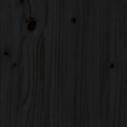 Tête De Lit Noir 103,5x3x81 Cm Bois Massif De Pin