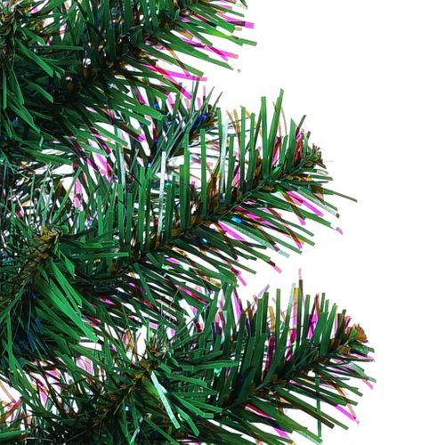 Sapin De Noël Artificiel Pointes Iridescentes Vert 120 Cm Pvc