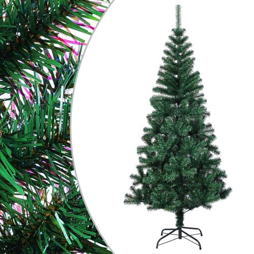 Sapin De Noël Artificiel Pointes Iridescentes Vert 120 Cm Pvc