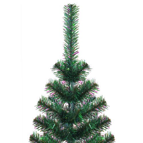 Sapin De Noël Artificiel Pointes Iridescentes Vert 120 Cm Pvc
