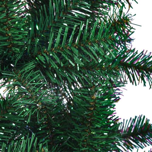 Sapin De Noël Artificiel Pointes Iridescentes Vert 120 Cm Pvc