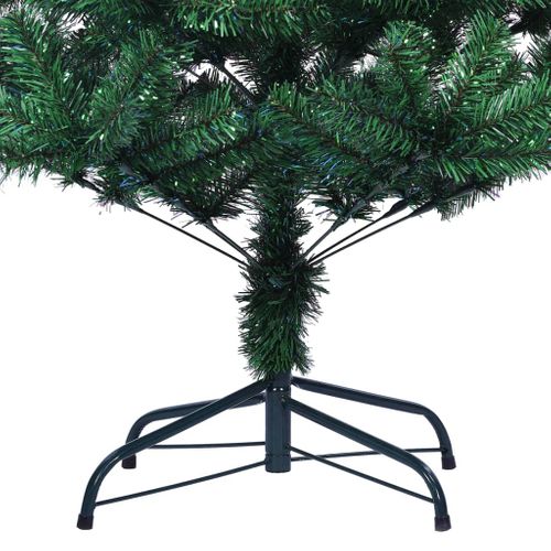 Sapin De Noël Artificiel Pointes Iridescentes Vert 120 Cm Pvc