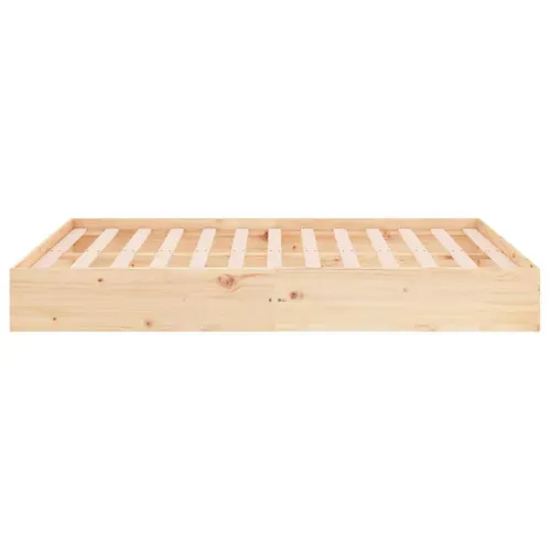 Cadre De Lit Bois Massif Pin 140x190 Cm