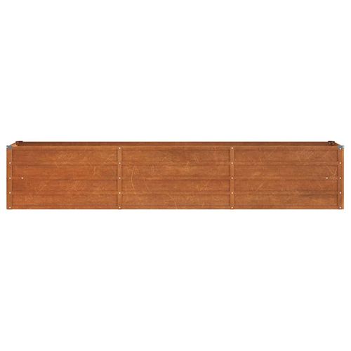 Jardinière De Jardin Rouillé 240x40x45 Cm Acier Corten