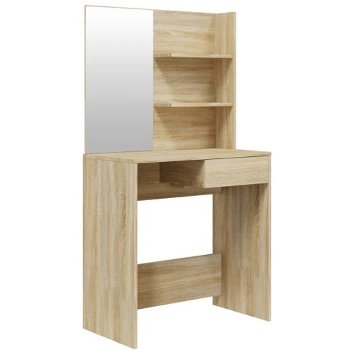 Coiffeuse Avec Miroir Chêne Sonoma 74,5x40x141 Cm