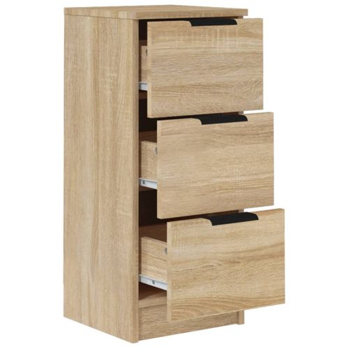 Buffets 2 Pièces Chêne Sonoma 30x30x70 Cm Bois Contreplaqué