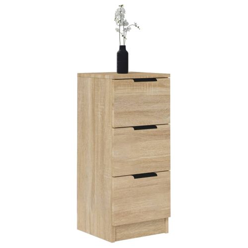 Buffets 2 Pièces Chêne Sonoma 30x30x70 Cm Bois Contreplaqué