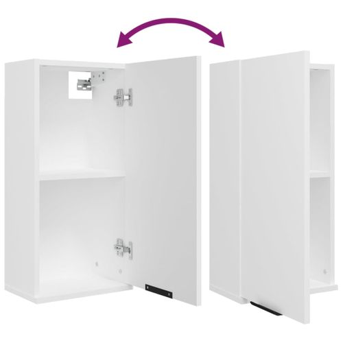 Armoire De Salle De Bain Murale Blanc 32x20x67 Cm