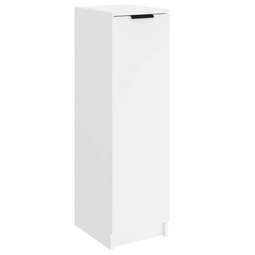 Armoire à Chaussures Blanc 30x35x100 Cm Bois Contreplaqué