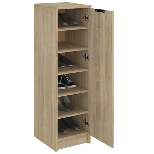 Armoire à Chaussures Chêne Sonoma 30x35x100cm Bois Contreplaqué