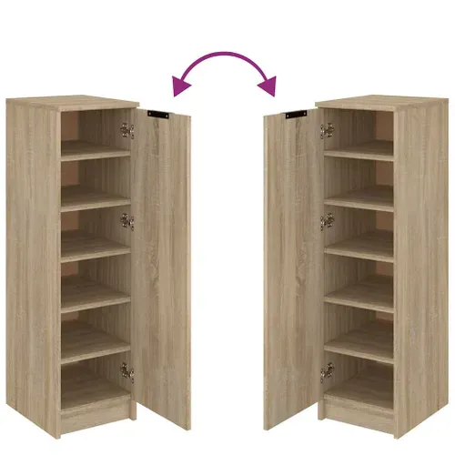 Armoire à Chaussures Chêne Sonoma 30x35x100cm Bois Contreplaqué