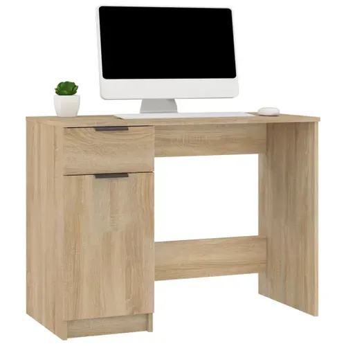 Bureau Chêne Sonoma 100x50x75 Cm Bois Contreplaqué