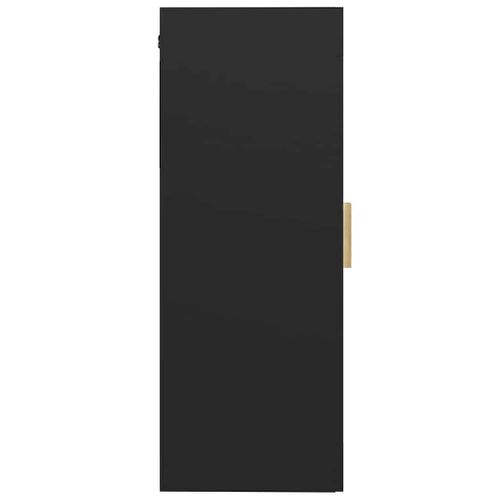 Armoire Murale Suspendue Noir 69,5x34x90 Cm