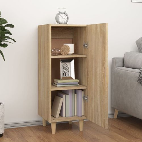 Buffet Chêne Sonoma 34,5x34x90 Cm Bois Contreplaqué