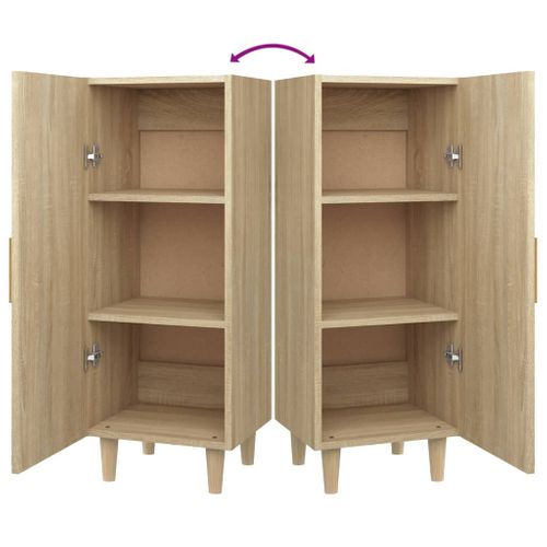 Buffet Chêne Sonoma 34,5x34x90 Cm Bois Contreplaqué