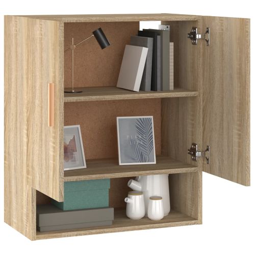 Armoire Murale Chêne Sonoma 60x31x70 Cm Bois Contreplaqué