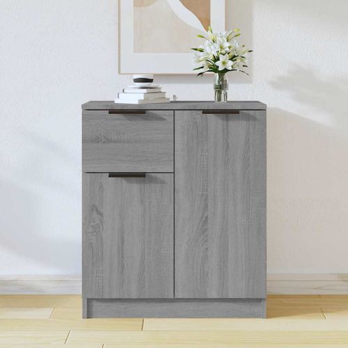 Buffet Sonoma Gris 60x30x70 Cm Bois Contreplaqué
