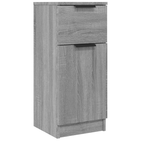 Buffets 2 Pièces Sonoma Gris 30x30x70 Cm Bois Contreplaqué
