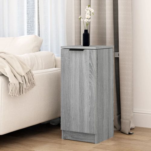 Buffet Sonoma Gris 30x30x70 Cm Bois Contreplaqué