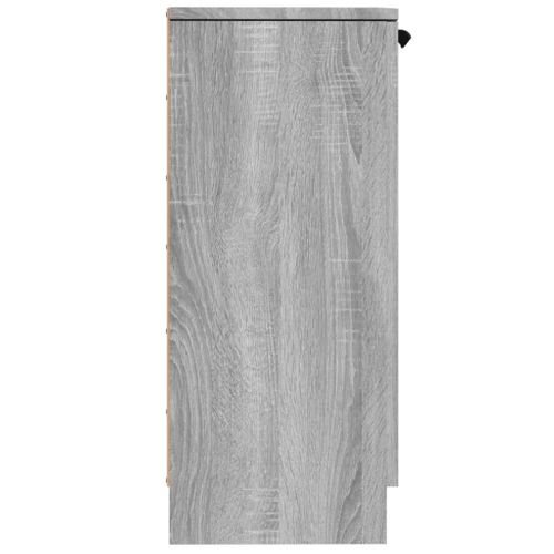 Buffet Sonoma Gris 30x30x70 Cm Bois Contreplaqué