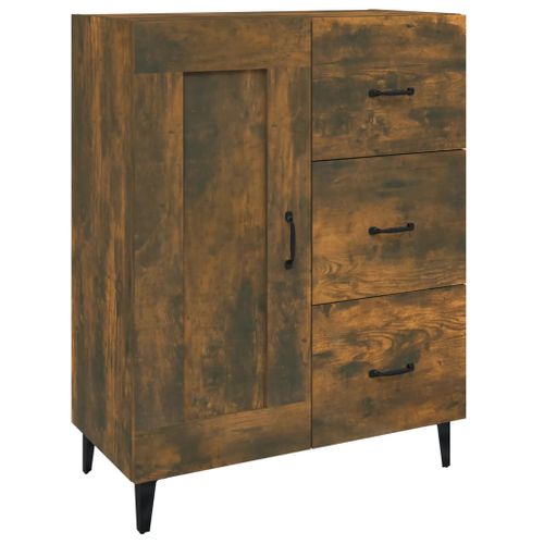 Buffet Chêne Fumé 69,5x34x90 Cm Bois Contreplaqué