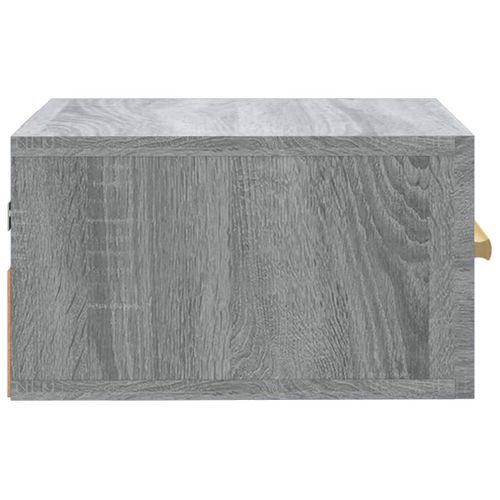 Tables De Chevet Murales 2 Pièces Sonoma Gris 35x35x20 Cm