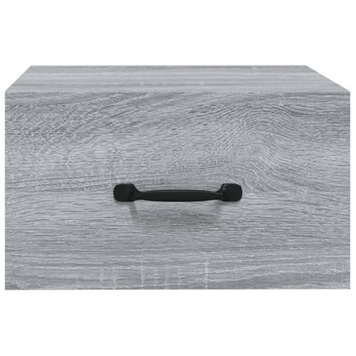 Tables De Chevet Murales 2 Pièces Sonoma Gris 35x35x20 Cm